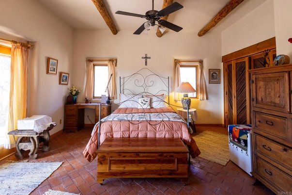 Bedroom, Interior, Wooden Beams