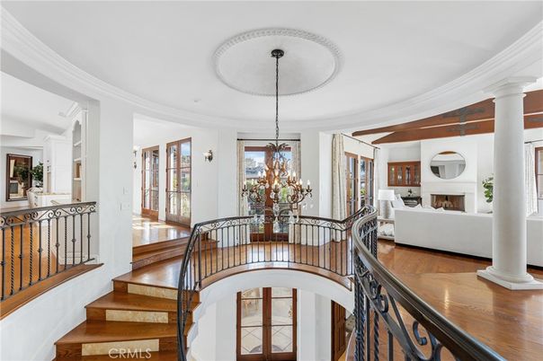Chandelier, Dining room, Fireplace, Interior, Living room, Wood Texture Flooring