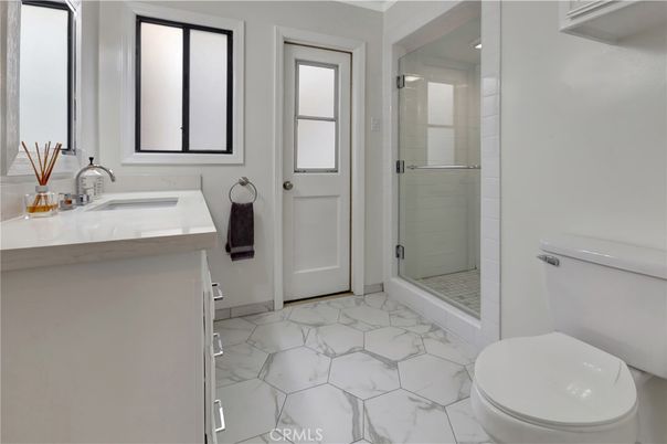 Bathroom, Glass Shower, Interior, Marble