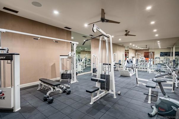 Fitness Equipment, Gym, Interior, Recessed Lighting