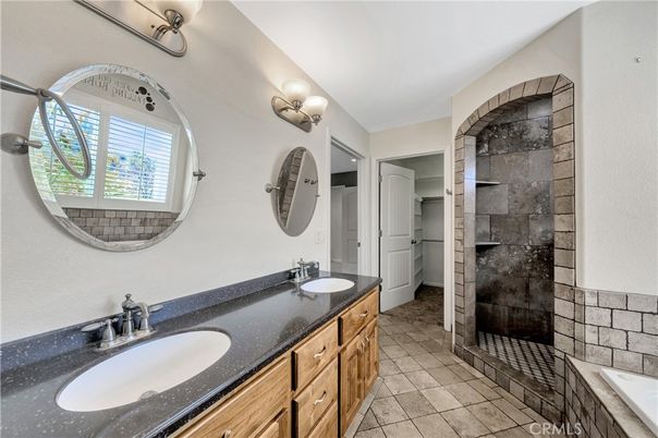 Bathroom, Dual Sink Vanities, Fireplace, Interior