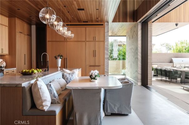 Dining room, Interior, Kitchen, Living room, Pendant Lights, Wooden Ceilings, Wooden Walls