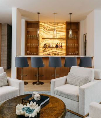 Interior, Pendant Lights, Wood Texture Flooring