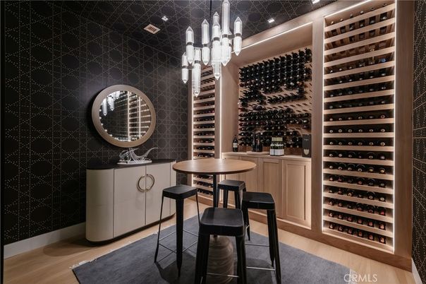Interior, Pendant Lights, Wine Storage, Wood Texture Flooring