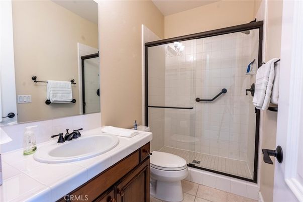 Bathroom, Glass Shower, Interior, Tile Countertops