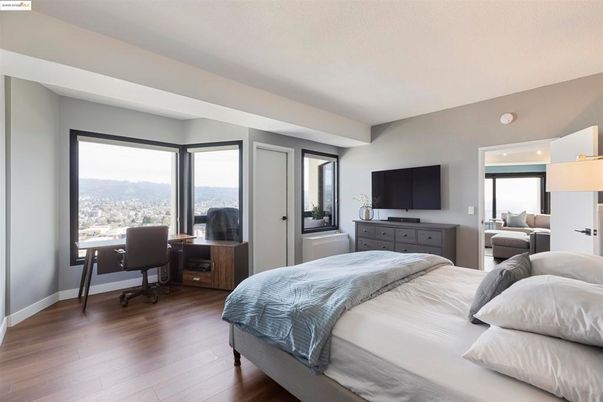 Bedroom, Home Office, Interior, Wood Texture Flooring