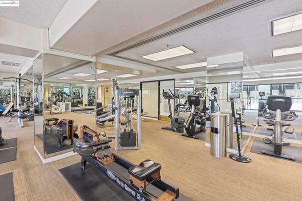Fitness Equipment, Gym, Interior, Recessed Lighting