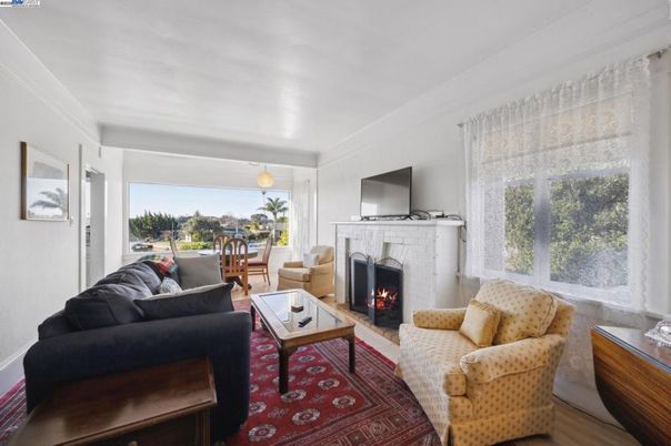 Fireplace, Interior, Living room, Pendant Lights, Wood Texture Flooring