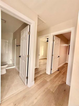 Bathroom, Interior, Wood Texture Flooring