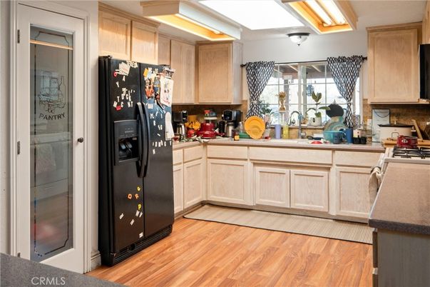 Interior, Kitchen, Wood Texture Flooring