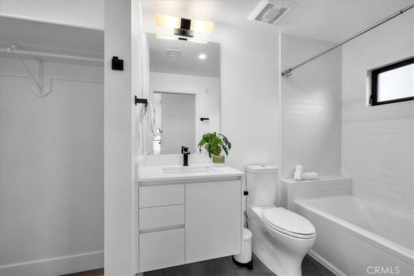 Bathroom, Interior, Recessed Lighting, Wood Texture Flooring