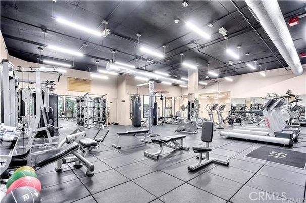 Fitness Equipment, Gym, Interior, Recessed Lighting
