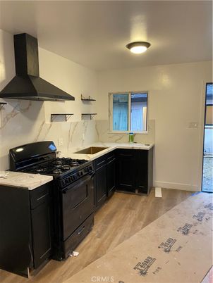 Interior, Kitchen, Marble Walls, Wood Texture Flooring