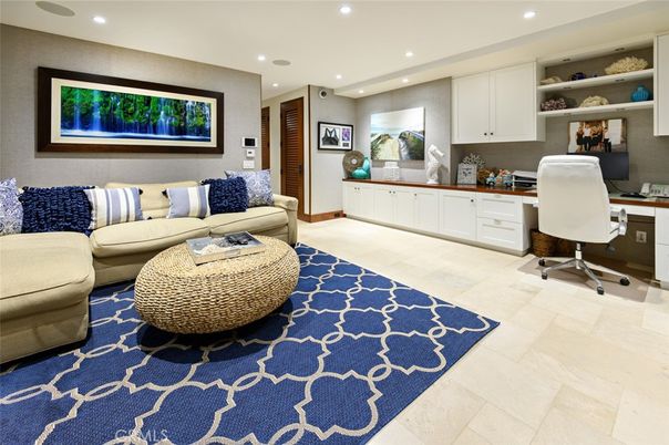 Home Office, Interior, Recessed Lighting