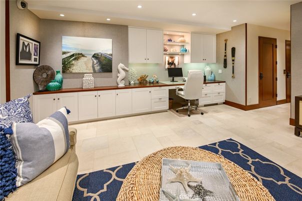 Home Office, Interior, Recessed Lighting
