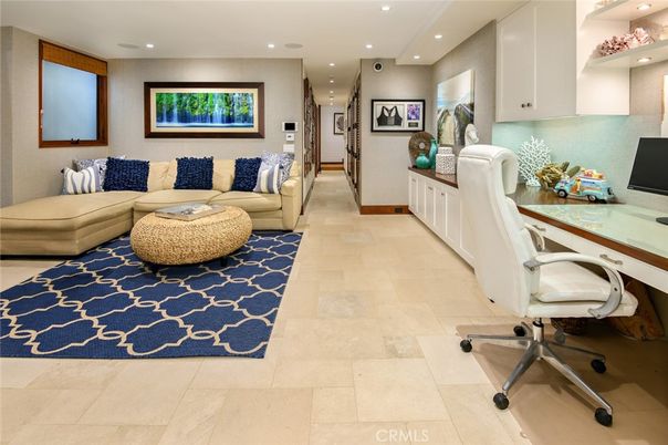 Home Office, Interior, Recessed Lighting