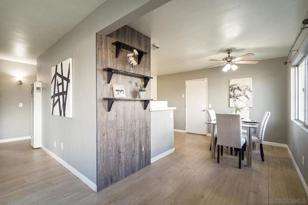 Dining room, Interior, Wood Texture Flooring