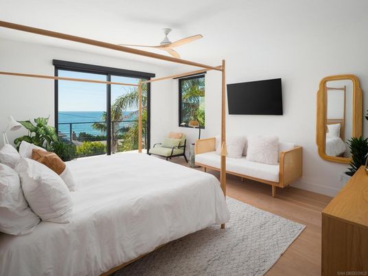 Bedroom, Interior, Water, Wood Texture Flooring