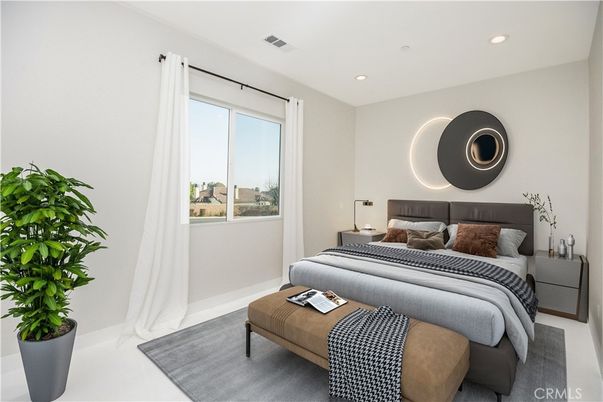 Bedroom, Interior, Recessed Lighting