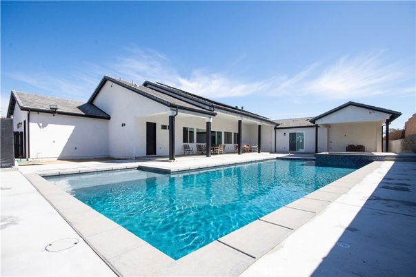 Exterior, Pool, Solar Panels