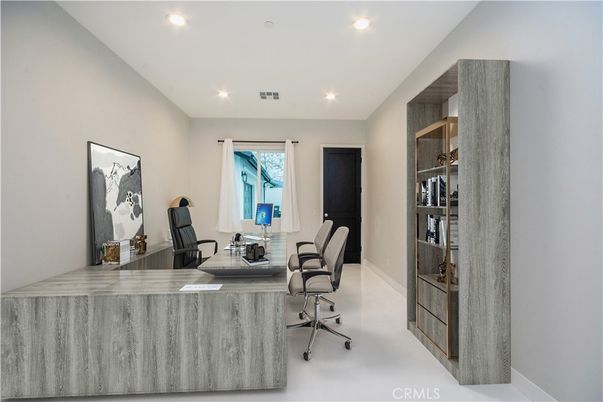 Home Office, Interior, Recessed Lighting