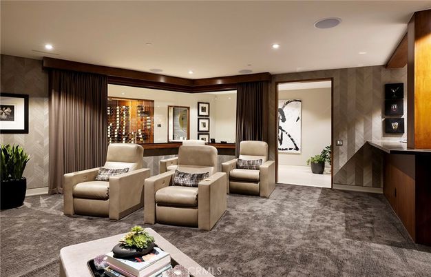 Interior, Living room, Recessed Lighting, Theatre Room