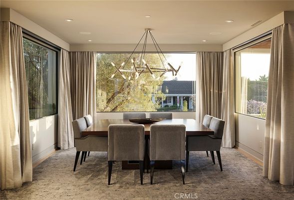 Dining room, Interior, Pendant Lights, Recessed Lighting