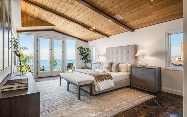 Bedroom, Interior, Water, Wooden Beams, Wooden Ceilings