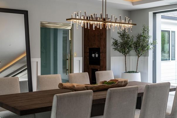 Dining room, Interior, Pendant Lights