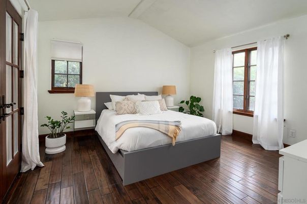 Bedroom, Interior, Wood Texture Flooring