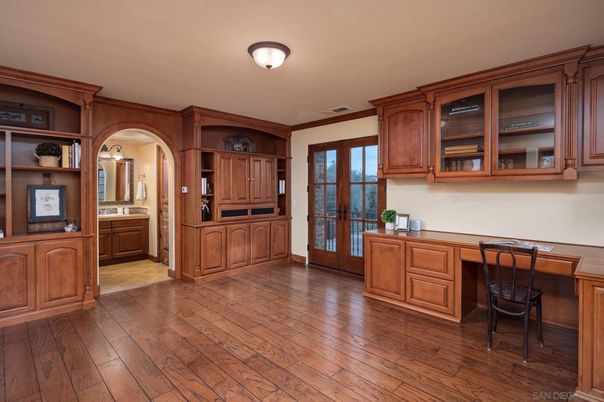 Home Office, Interior, Wood Texture Flooring
