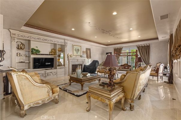 Fireplace, Interior, Living room, Recessed Lighting