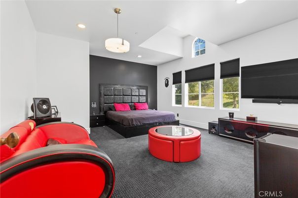 Bedroom, Interior, Pendant Lights, Recessed Lighting