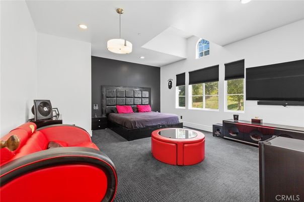 Bedroom, Interior, Pendant Lights, Recessed Lighting