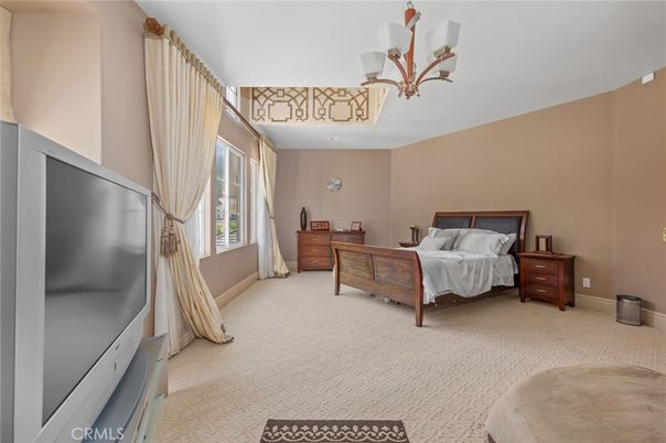 Bedroom, Chandelier, Interior