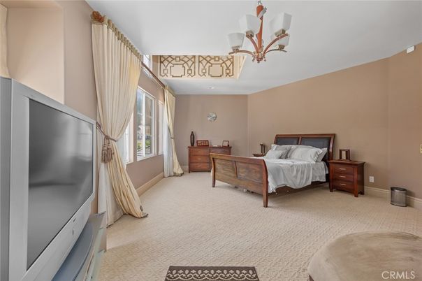 Bedroom, Chandelier, Interior