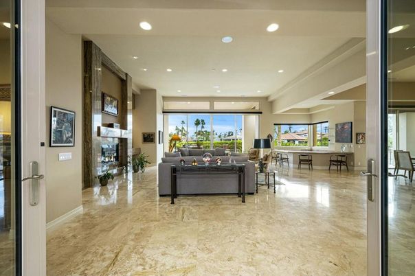 Fireplace, Interior, Living room, Recessed Lighting