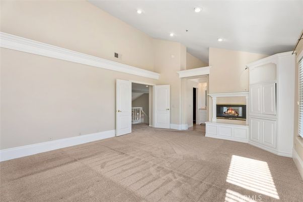 Empty room, Fireplace, Interior, Recessed Lighting