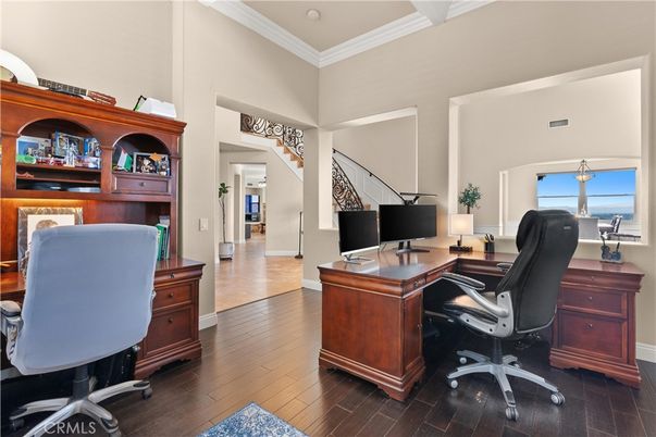Home Office, Interior, Wood Texture Flooring