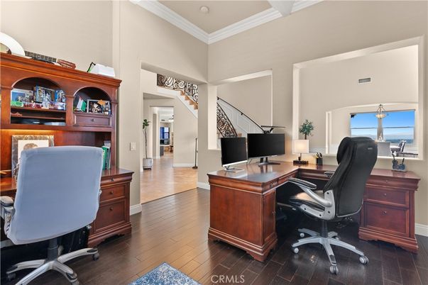 Home Office, Interior, Wood Texture Flooring