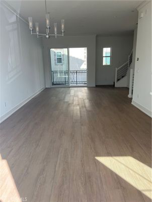 Chandelier, Empty room, Interior, Wood Texture Flooring