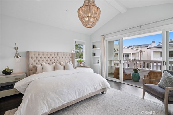 Bedroom, Chandelier, Interior, Wood Texture Flooring