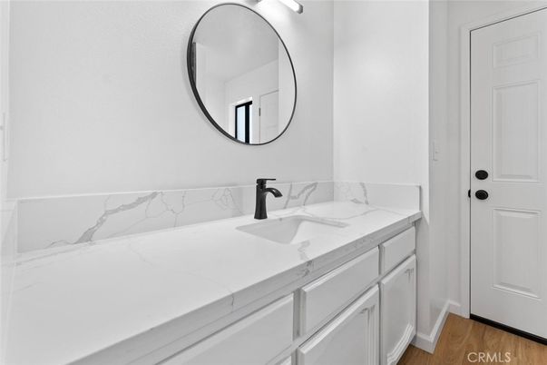 Bathroom, Dual Sink Vanities, Interior, Wood Texture Flooring