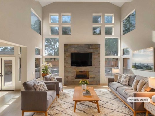 Fireplace, Interior, Living room, Stone Walls