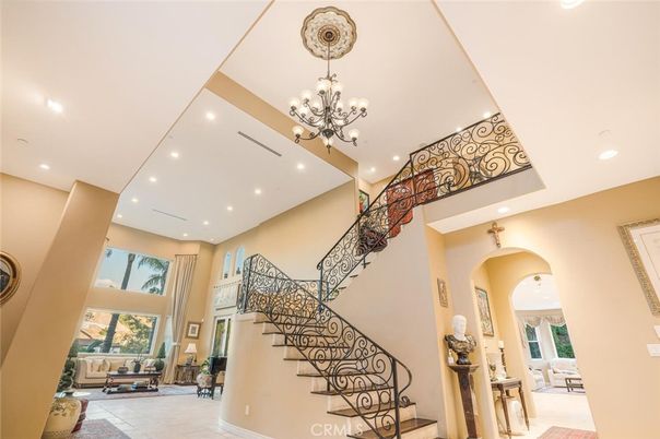 Chandelier, Interior, Recessed Lighting