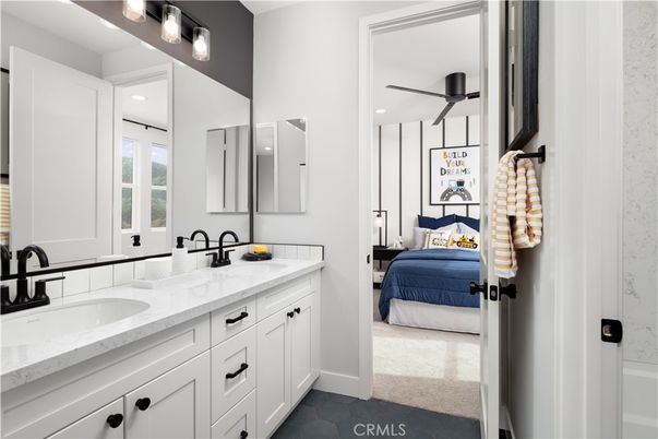 Bathroom, Bedroom, Dual Sink Vanities, Interior, Recessed Lighting