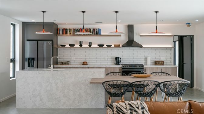 Interior, Kitchen, Pendant Lights, Recessed Lighting, Stainless Steel Appliances