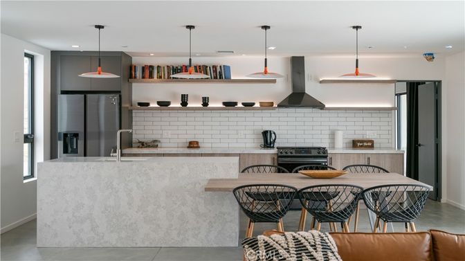 Interior, Kitchen, Pendant Lights, Recessed Lighting, Stainless Steel Appliances