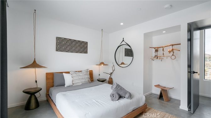 Bedroom, Interior, Pendant Lights, Recessed Lighting