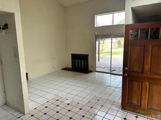 Empty room, Fireplace, Interior